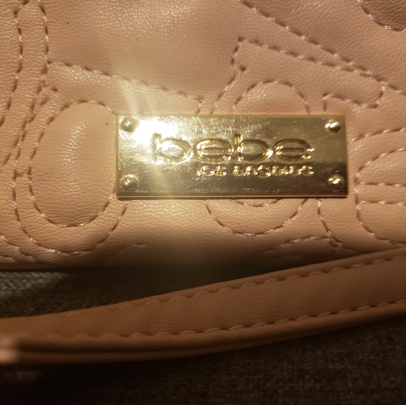 BeBe Pink Hand Bag With Gold Chain On The Strap - Picture 7 of 7